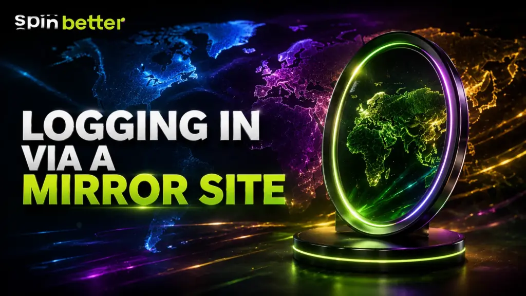 Spinbetter logging in via a mirror site
