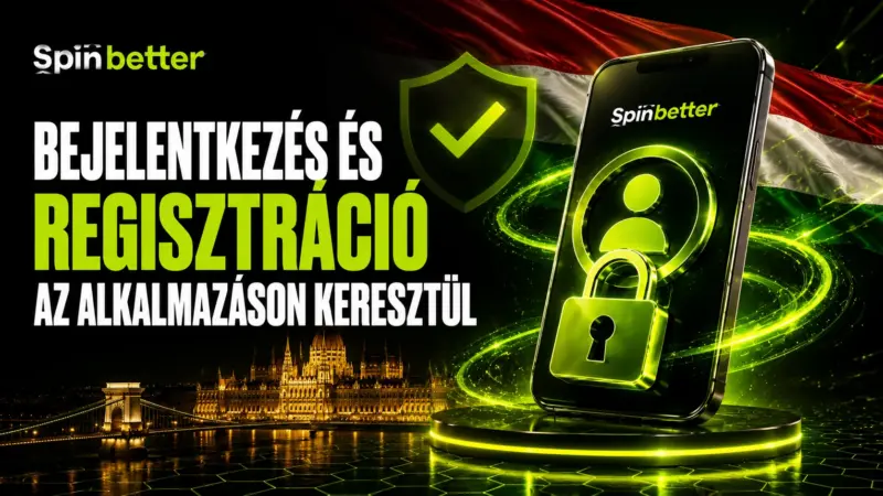 Spinbetter bejelentkezés és regisztráció az alkalmazáson keresztül