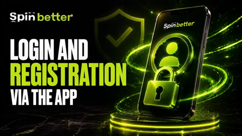 Spinbetter login and registration via the app