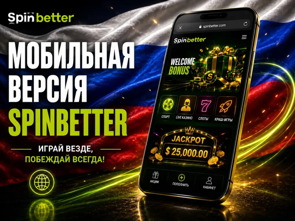 Мобильная версия Spinbetter для браузера