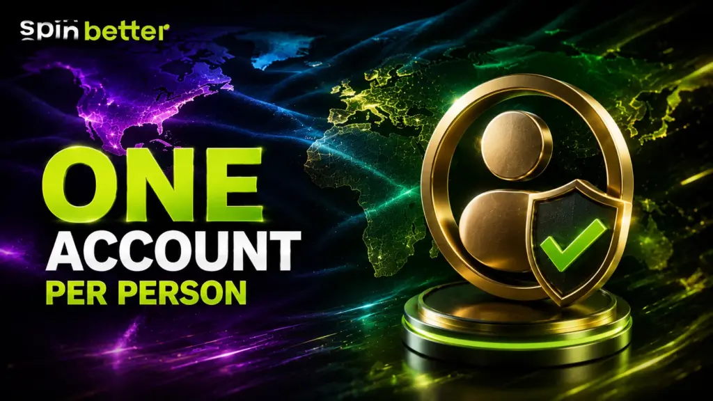 Spinbetter one account per person