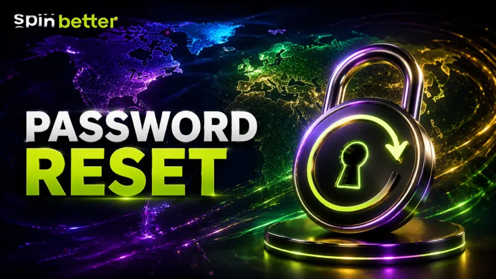 Spinbetter password reset