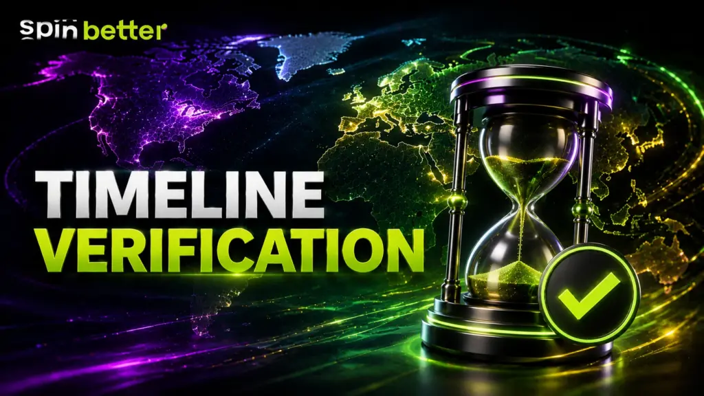 Spinbetter timeline verification