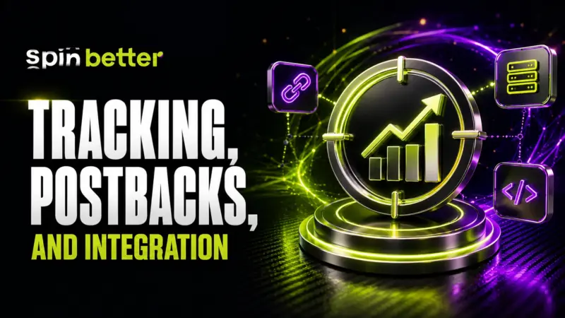 Spinbetter tracking postbacks and integration